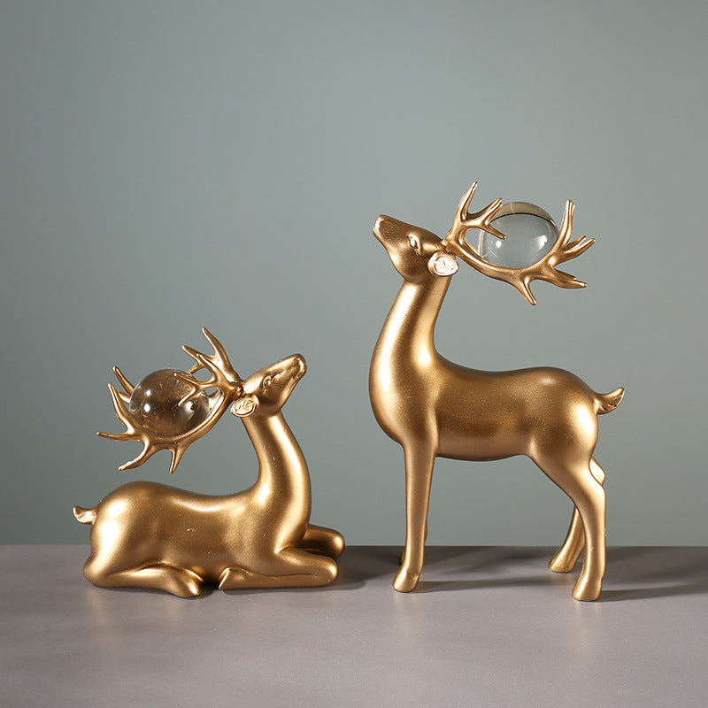 Luxurious Decorative Deer Sculpture Homeandso