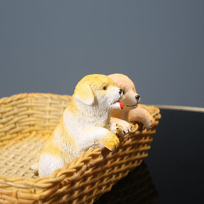 Decorative Dog Figurine Set Homeandso