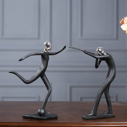 Modern Microphone Stand Figurine Homeandso