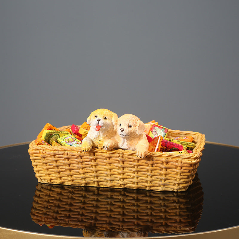 Decorative Dog Figurine Set Homeandso