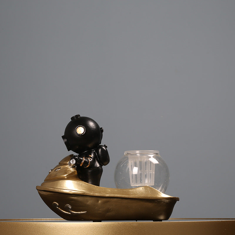 Decorative Underwater Diver Figurine Homeandso