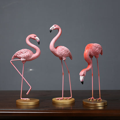 Decorative Flamingo Sculpture Homeandso