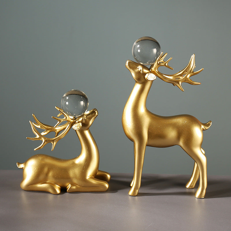 Luxurious Decorative Deer Sculpture Homeandso