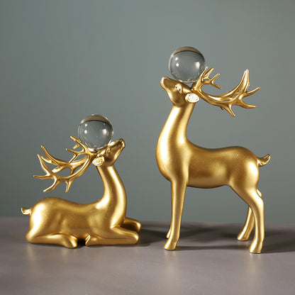 Luxurious Decorative Deer Sculpture Homeandso