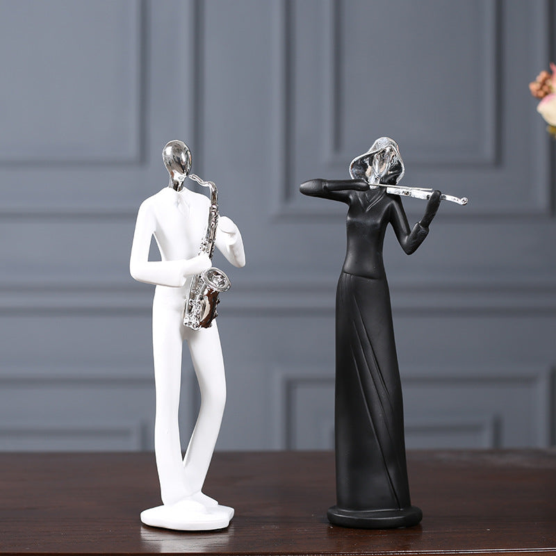 Modern Microphone Stand Figurine Homeandso