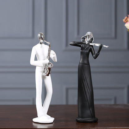 Modern Microphone Stand Figurine Homeandso
