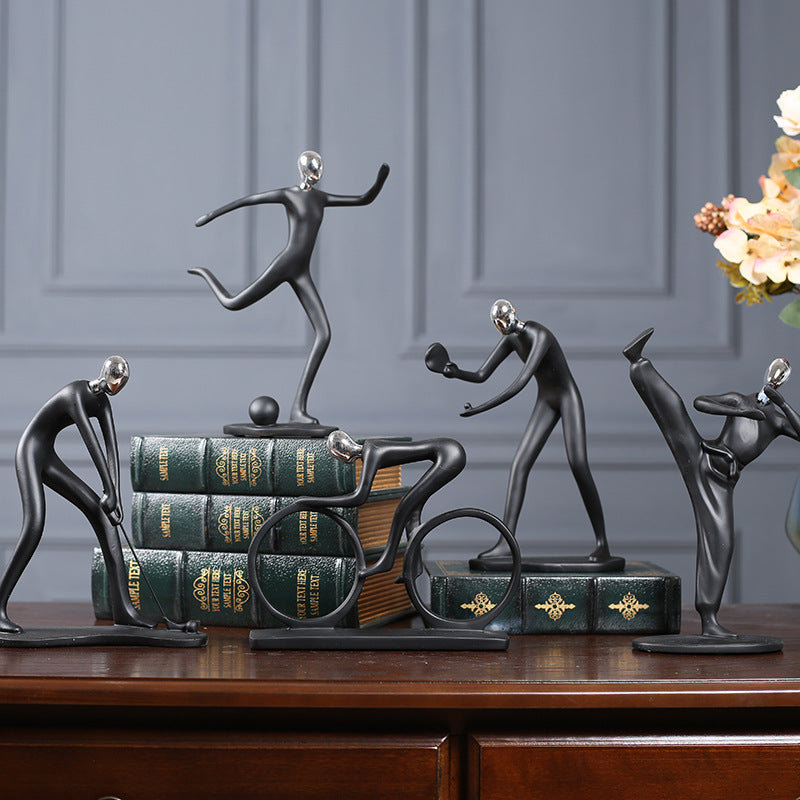 Modern Microphone Stand Figurine Homeandso