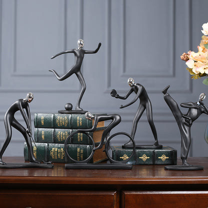 Modern Microphone Stand Figurine Homeandso