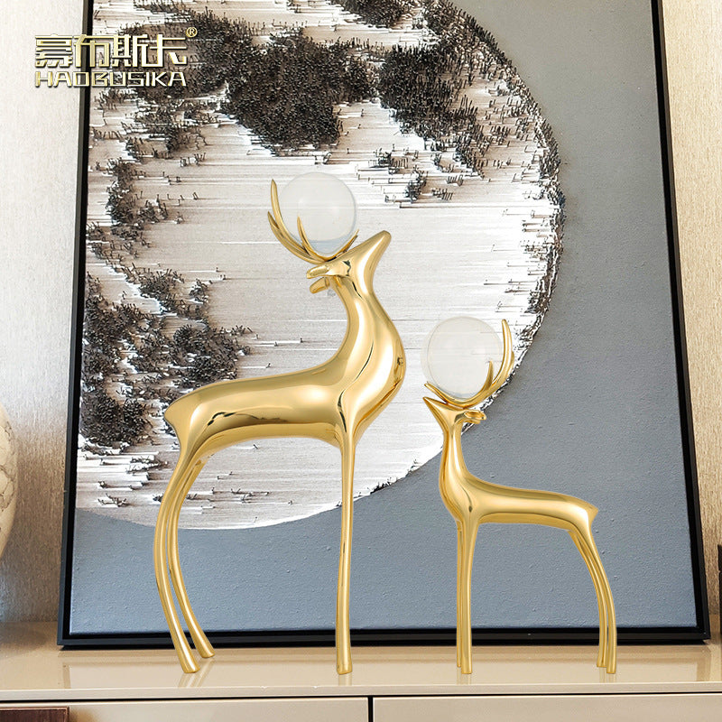 Home Decor Decorative Deer Figurines Homeandso