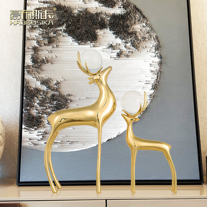 Home Decor Decorative Deer Figurines Homeandso