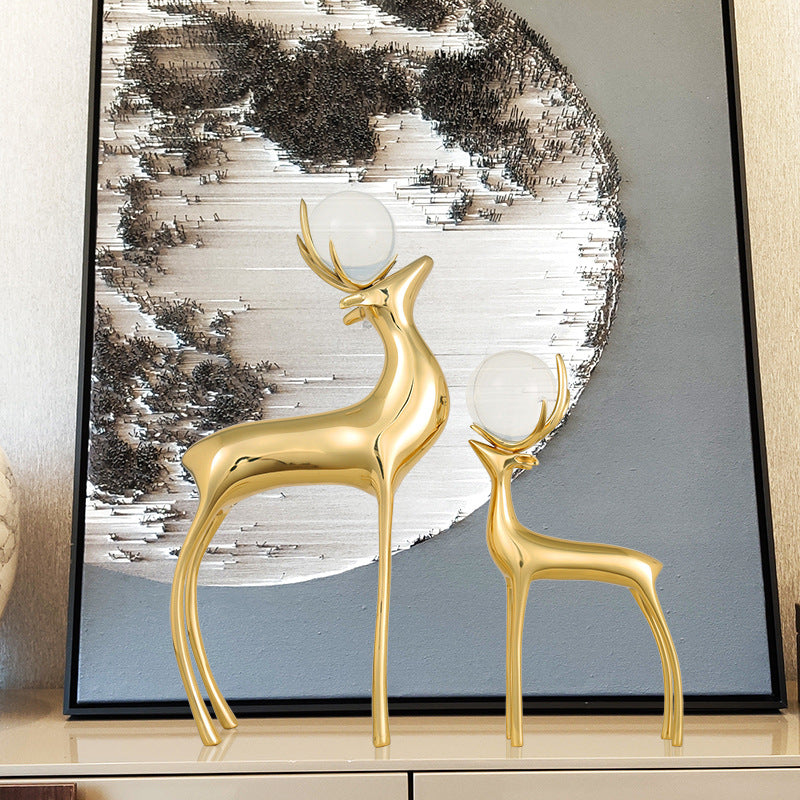 Home Decor Decorative Deer Figurines Homeandso