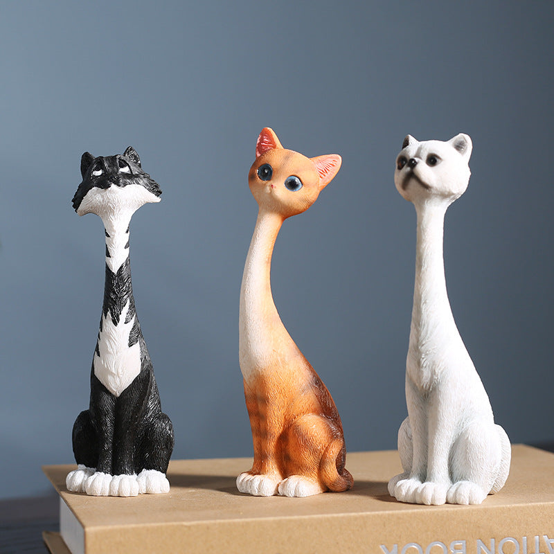 Decorative Cat Figurine Homeandso