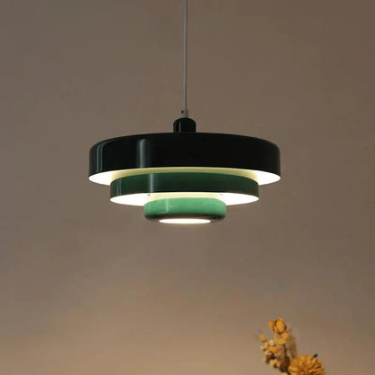 Vintage LED Pendant Light | Multi-layered Metal in Nordic Design | Multiple Colors