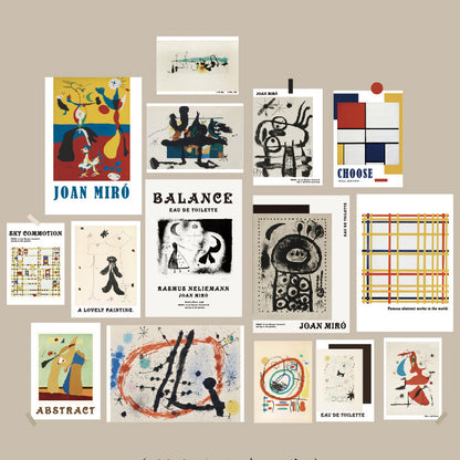 Artistic Multi-Frame Gallery Wall Décor
