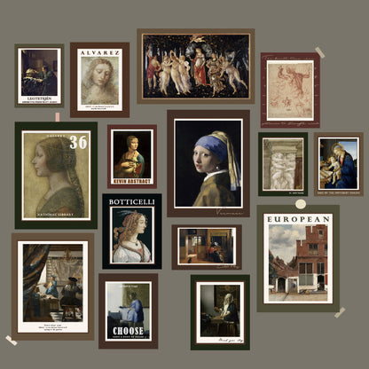 Artistic Multi-Frame Gallery Wall Décor