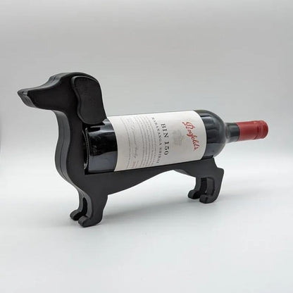 Dachshund wine bottle holder | Decorative table stand made of resin | Multiple colors
