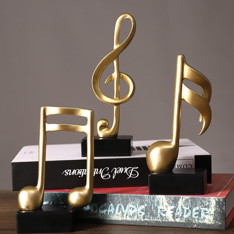 Elegant Musical Note Sculpture Homeandso