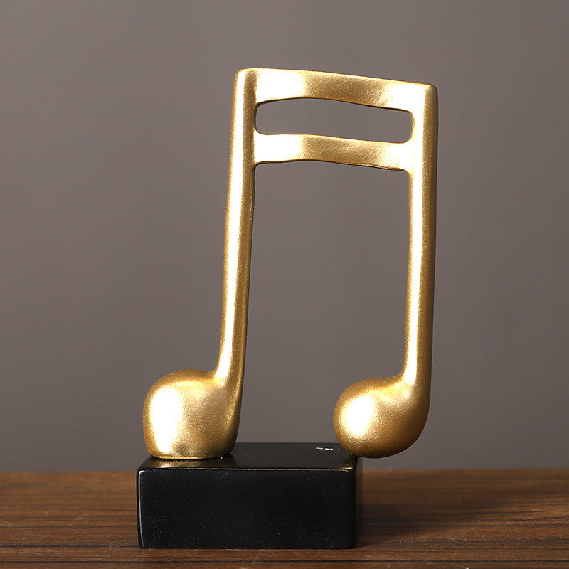 Elegant Musical Note Sculpture Homeandso