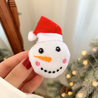 Cute Holiday-Themed Snowman Brooch
