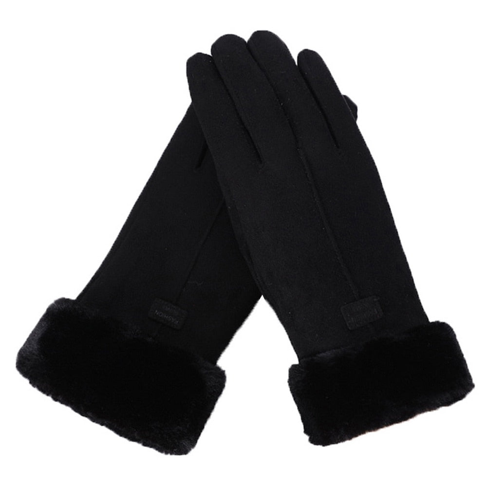 Warm waterproof winter gloves with touchscreen compatibility