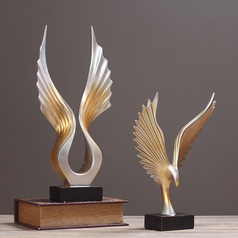 Artistic Winged Decorative Sculpture Homeandso