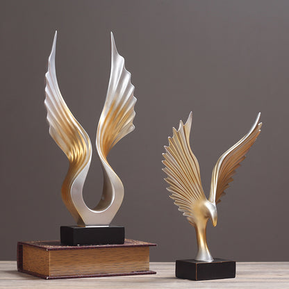 Artistic Winged Decorative Sculpture Homeandso