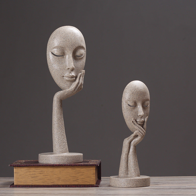 Artistic Abstract Face Sculpture Homeandso