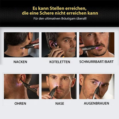 Precision Eyebrow Trimmer | Ultra-thin Electric Detail Shaver | Black