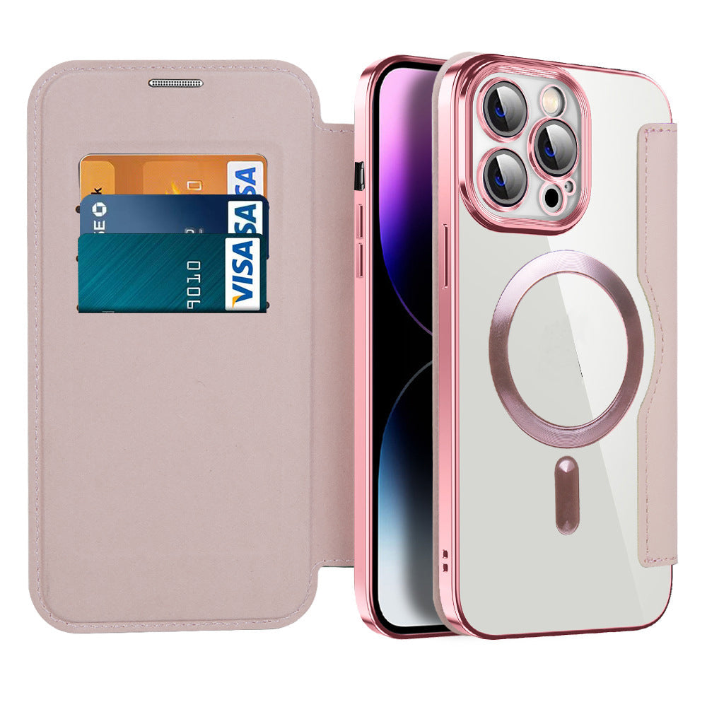 Magnetic Flip Phone Case | Card Slot & Shockproof Protection | Multiple Colors