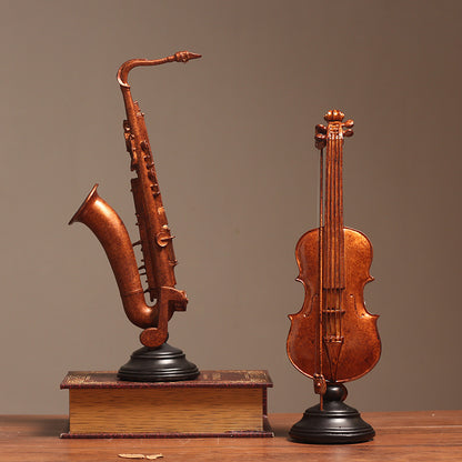 Decorative Violin Figurine Homeandso