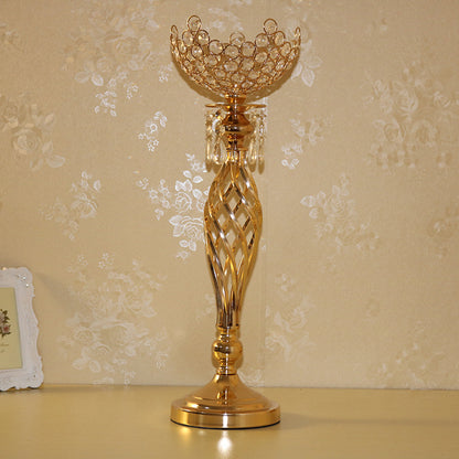 Luxurious Crystal-Embellished Decorative Centerpiece