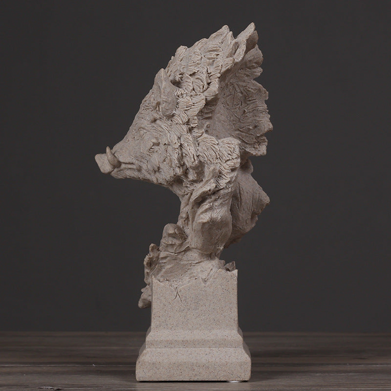 Wild Boar Decorative Sculpture Homeandso