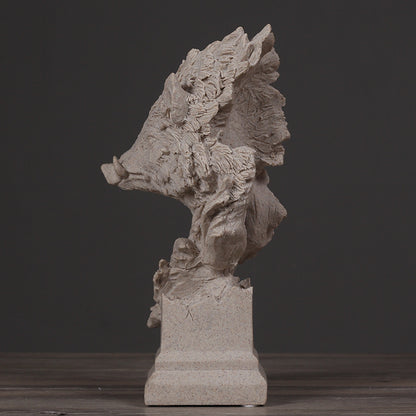 Wild Boar Decorative Sculpture Homeandso