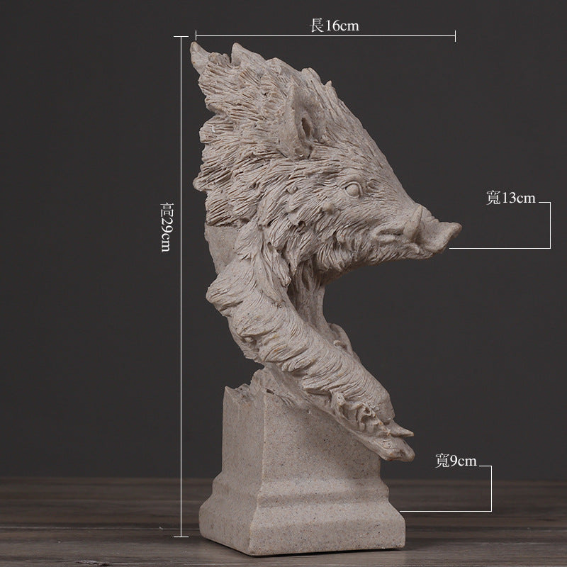 Wild Boar Decorative Sculpture Homeandso