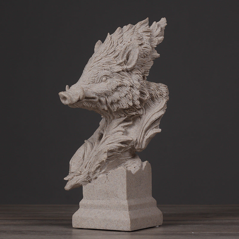 Wild Boar Decorative Sculpture Homeandso