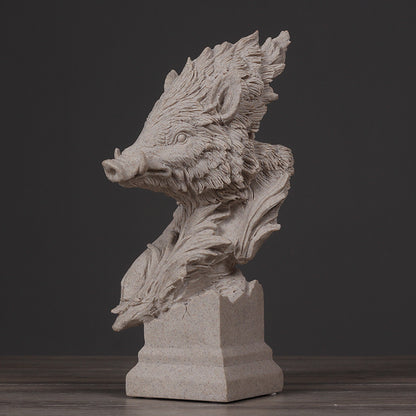 Wild Boar Decorative Sculpture Homeandso