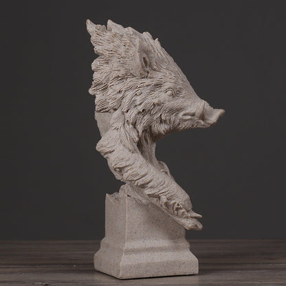 Wild Boar Decorative Sculpture Homeandso