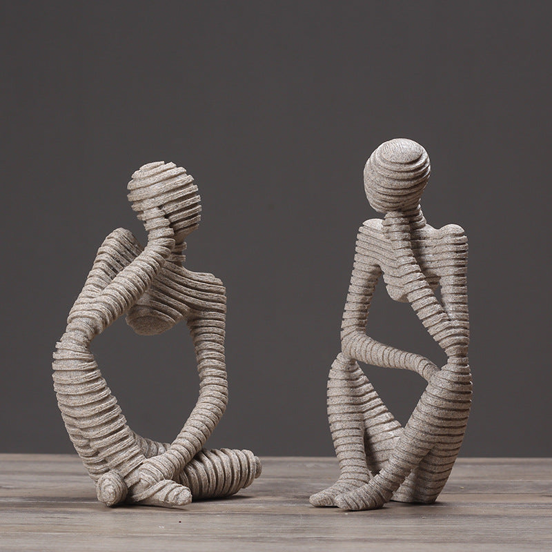 Abstract Sitting Figurine Homeandso
