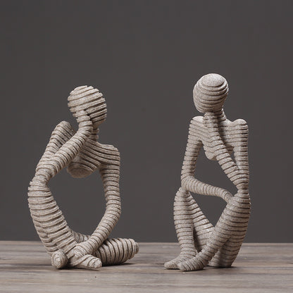 Abstract Sitting Figurine Homeandso