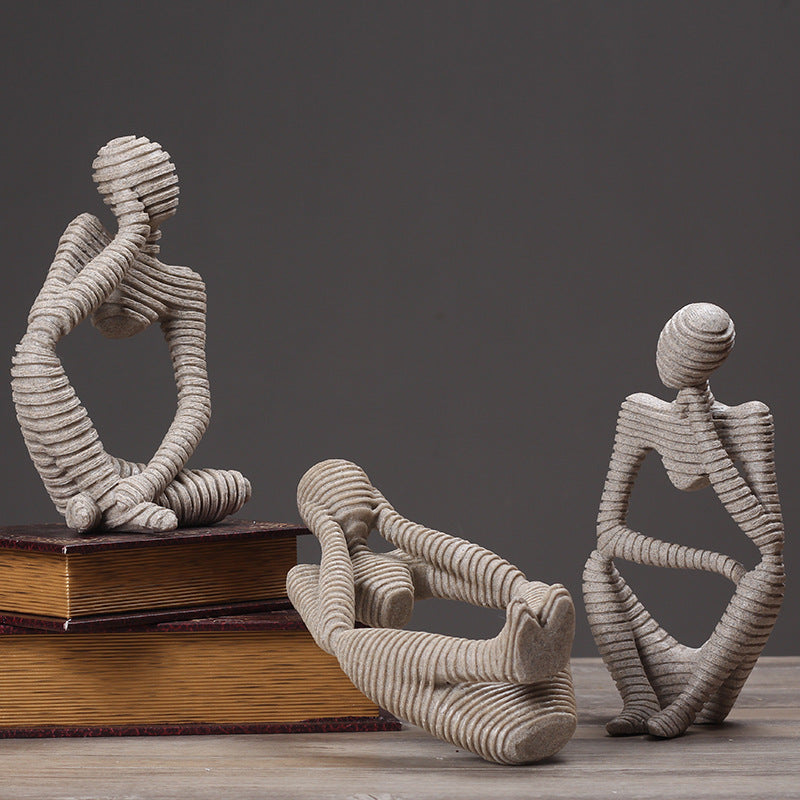 Abstract Sitting Figurine Homeandso