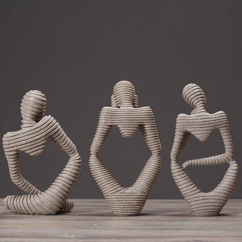Abstract Sitting Figurine Homeandso
