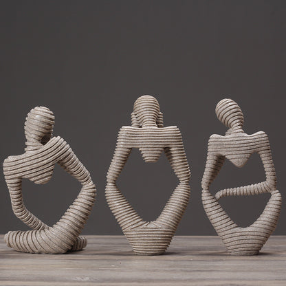 Abstract Sitting Figurine Homeandso