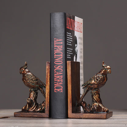 Decorative Parrot Bookends Homeandso