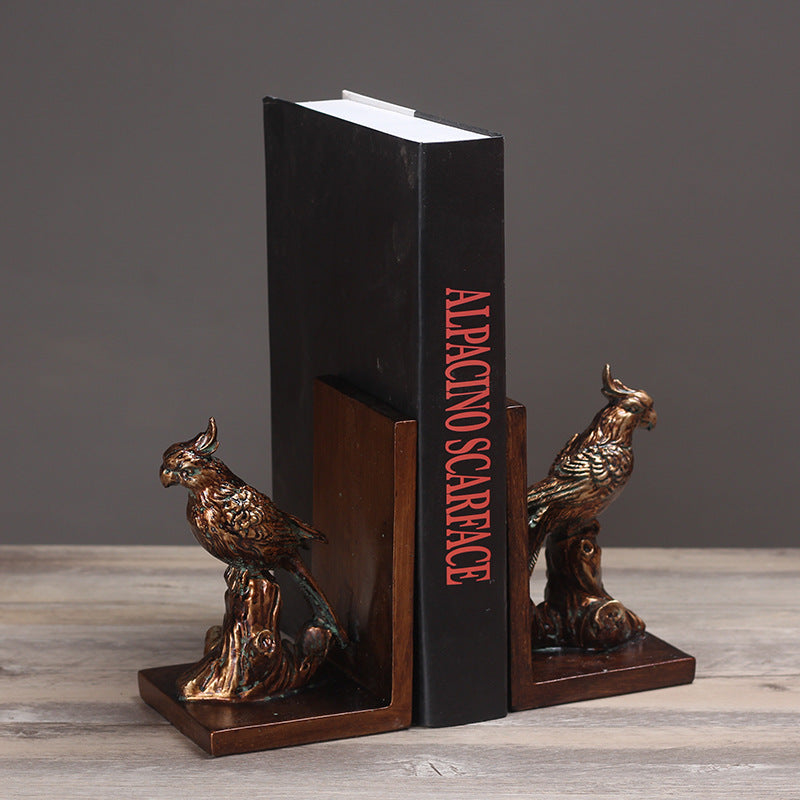 Decorative Parrot Bookends Homeandso