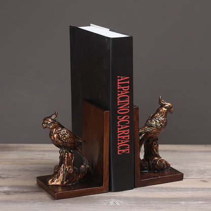 Decorative Parrot Bookends Homeandso