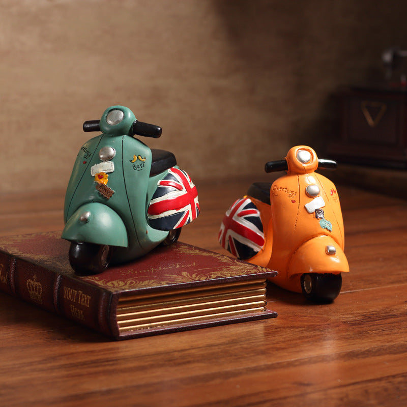 Vintage Scooter Figurine Homeandso