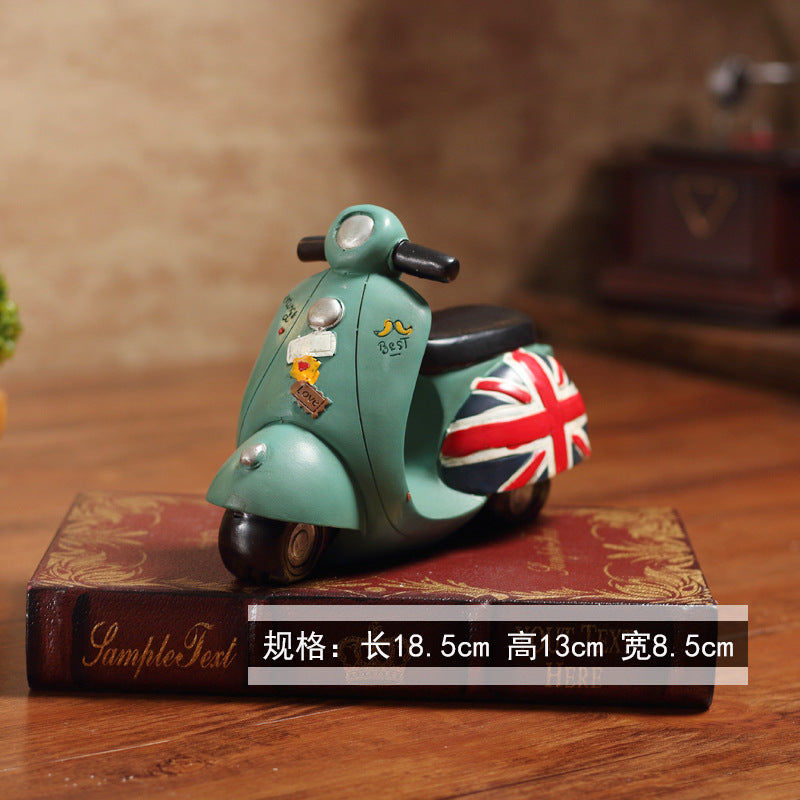 Vintage Scooter Figurine Homeandso