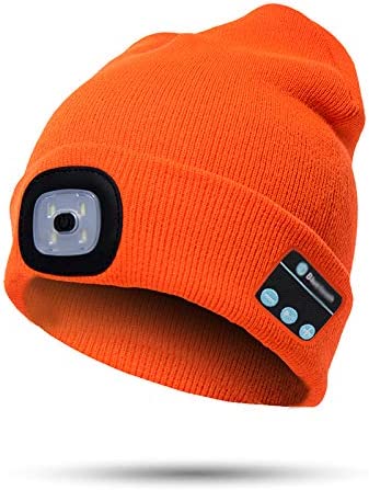 Bluetooth beanie with light Wireless headphones