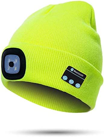 Bluetooth beanie with light Wireless headphones