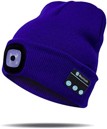 Bluetooth beanie with light Wireless headphones